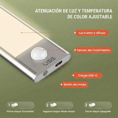LISS™ – Luz LED inteligente con sensor de movimiento