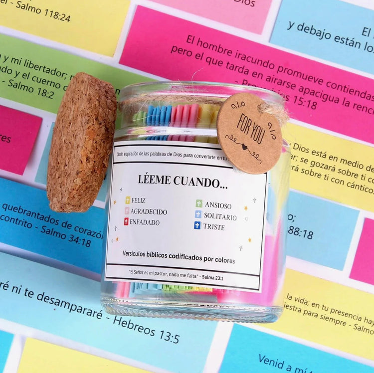 Tarro de Versículos Bíblicos